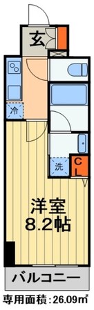 ロイジェントパークス千葉中央の物件間取画像